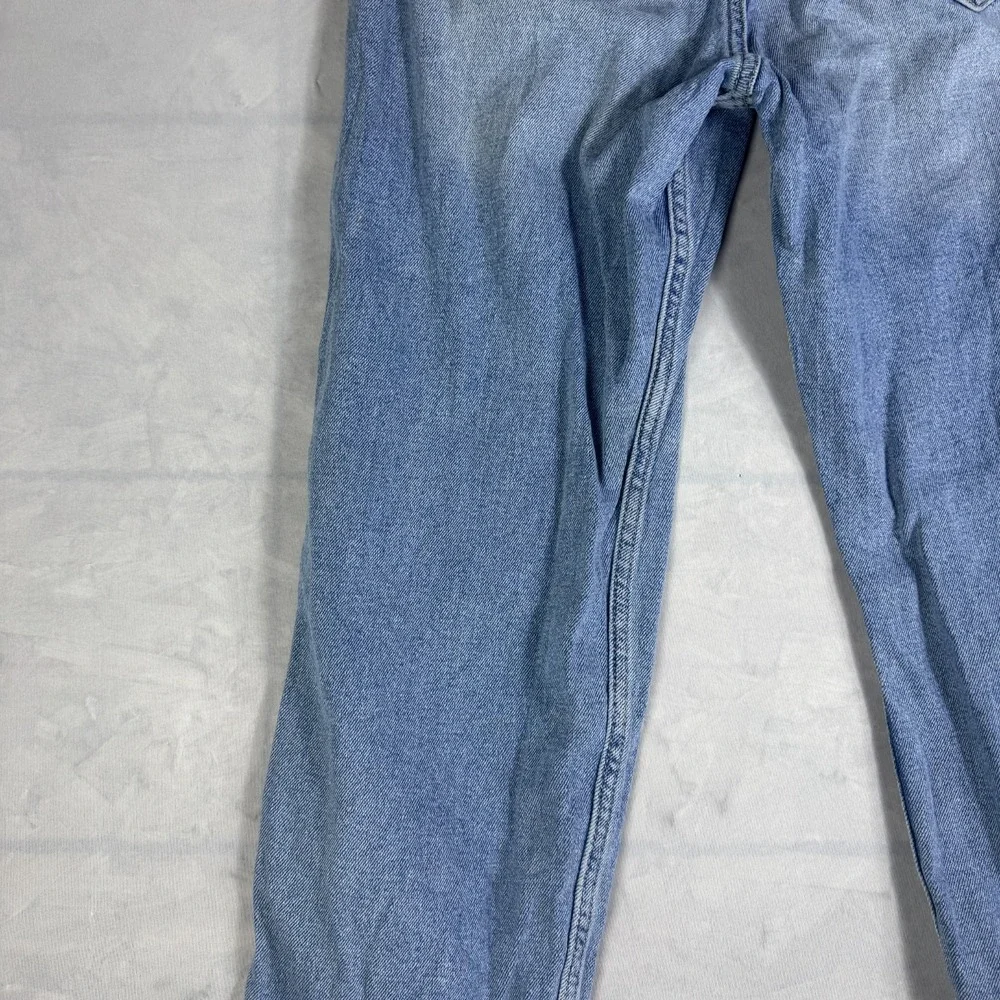 Vintage Hollister Womens Mom Jeans Blue Stretch Denim Raw Hem Ultra High-Rise 7L